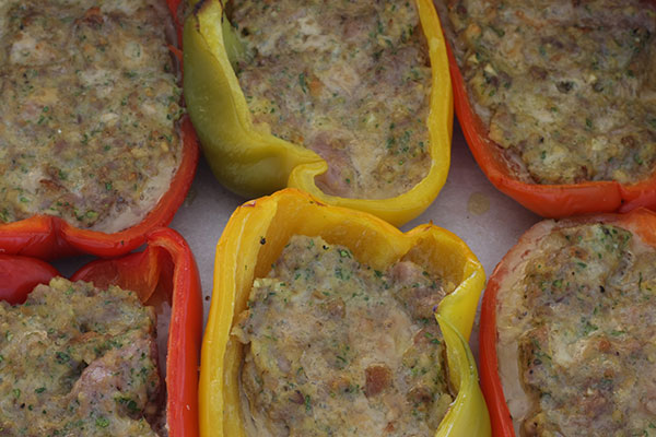 Peperoni ripieni di carne